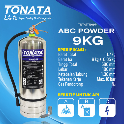 Stainless APAR 9KG ABC Powder Tonata / Set Komplit