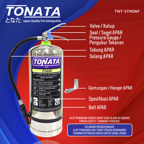 Stainless APAR 6KG FOAM TONATA / Set Komplit
