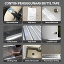 Lakban Anti Bocor Lem Anti Air Tonata / Alumunium Foil Butyl Tape 5 cm x 3 m