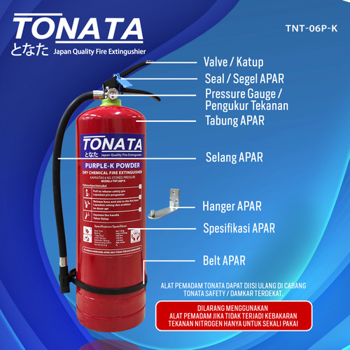 APAR Purple K Powder 6 Kg Tonata / APAR 6Kg Dry Chemical Powder