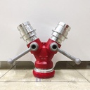 Y Connection Hydrant / 2 Handle 2.5 x 2.5 x 2.5 / Machino