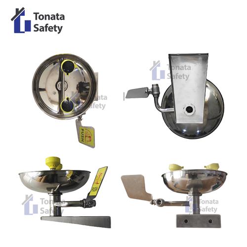 Eye Wash / Emergency Shower Eye Washer / Wall Mounted / StainlessSteel