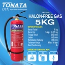 APAR 5 kg Tonata Clean Agent Eco Liquid Gas / Set Komplit