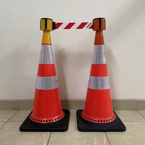 Safety Cone Belt 2 Meter  Pita Pembatas Kerucut Tonata  Merah Putih