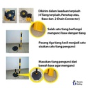 Stick Cone Base Plastik 110 Cm