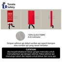 Fire Blanket / Selimut Api Tonata 1,2 x 1,8 m / Hard Case