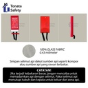 Fire Blanket / Selimut Api Tonata 1,2 x 1,2 m / Hard Case