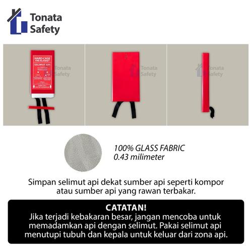 Fire Blanket / Selimut Api Tonata 1 x 1 m / Hard Case