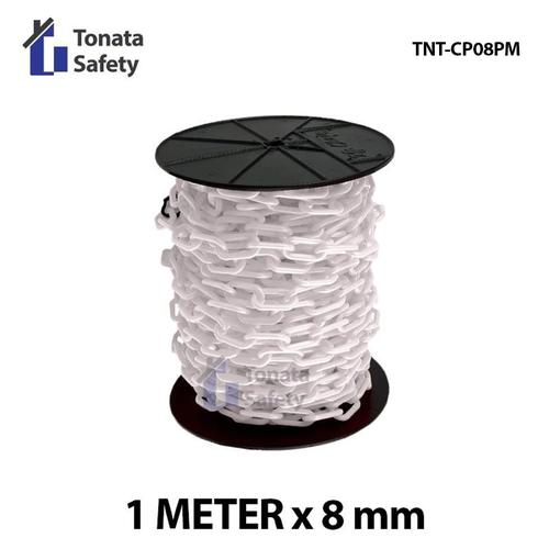 Rantai Plastik  Cone Chain  8 mm PER METER  Putih