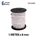 Rantai Plastik  Cone Chain  8 mm PER METER  Putih