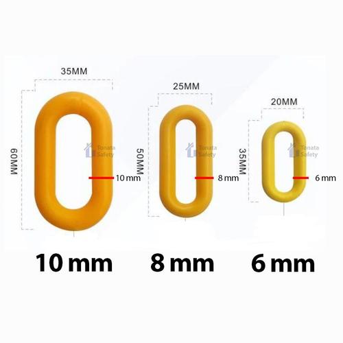 Plastic Chain / Cone Chain 8 mm x 50 m / Merah