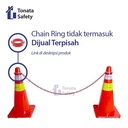 Plastic Chain / Cone Chain 8 mm x 50 m / Merah