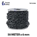 Plastic Chain  Cone Chain 6mm x 50 m  Hitam