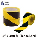Police Line Tonata Kuning Hitam / Garis Polisi 2 Inchi x 300 Meter
