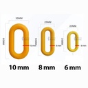 Plastic Chain / Cone Chain 8 mm x 50 m / Merah
