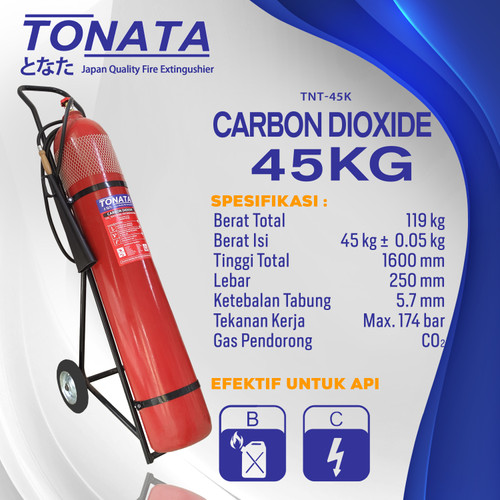 APAR 45 KG Karbondioksida (CO2) TONATA / Set Komplit