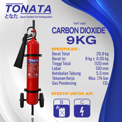 APAR 9 KG Karbondioksida (CO2) TONATA / Set Komplit