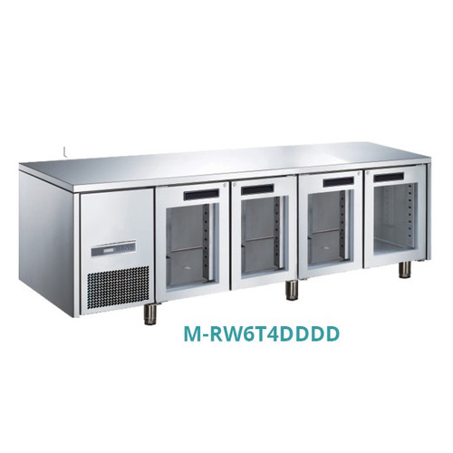 GLASS DOOR S/S UNDER COUNTER M-RW6T4DDDD (CHILLER)