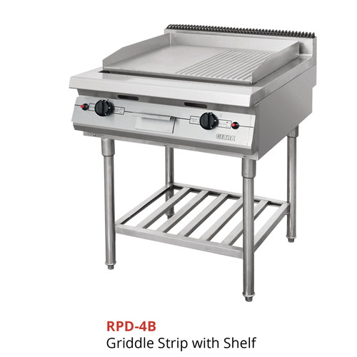 GETRA GAS OPEN GRIDDLE STRIP WITH SELF RPD-4B