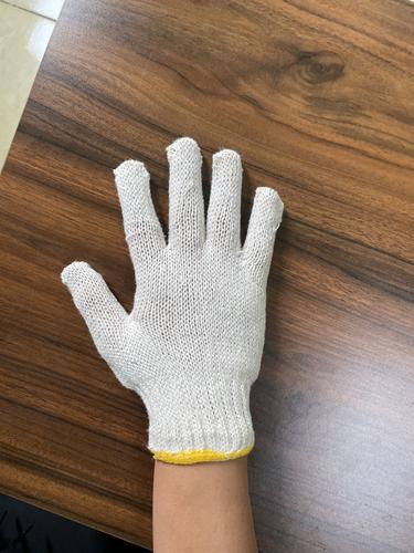 Sarung Tangan Kerja / Kain Bintik / Tonata Biru
