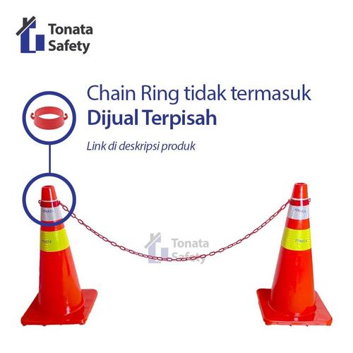 Plastic Chain / Cone Chain 8 mm x 50 m / Merah