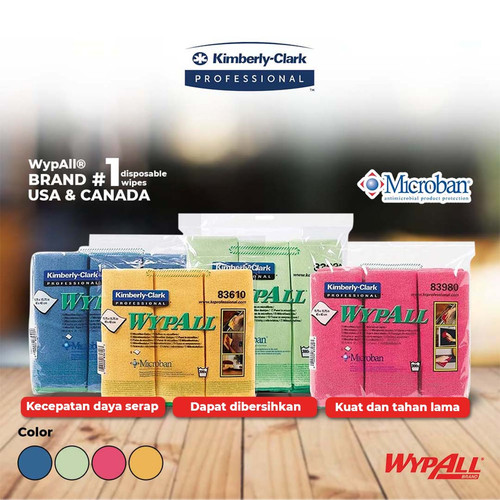 WypAll Wipers Microfiber - Microfiber Serbaguna / Lap Multifungsi
