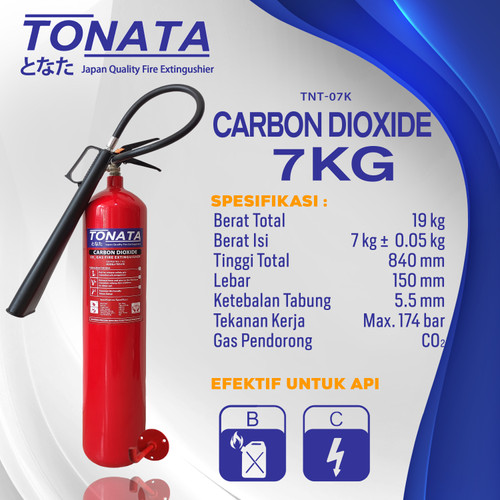 APAR 7 KG Karbondioksida (CO2) TONATA / Set Komplit