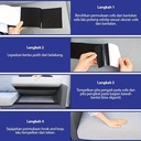 Velcro Double Adhesive Tape Tonata / Hook & Loop 10 cm x 50 cm (Eceran)