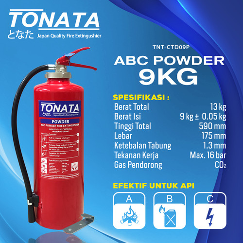 APAR 9KG Bubuk ABC Powder Tonata / Set Komplit Cartridge 9 Kg