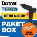 PAKET BOX-Lem Tembak Dextone Hotmelt Glue Gun 10w, 60w dan 100w