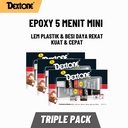 Lem Besi Epoxy 5 Menit Mini Ecopack Dextone Satuan - Triple Pack
