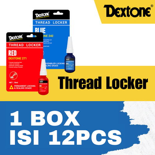 Lem Pengencang Mur Dan Baut Thread Locker Dextone - Box