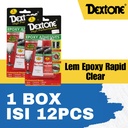 Lem Besi Epoxy Rapid Clear Dextone - Rapid - BOX