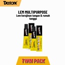 Lem Multi Purpose Adhesive Dextone Twin Pack