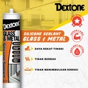 Lem Kaca Dextone Silicone Sealant Tabung Netral 300ml