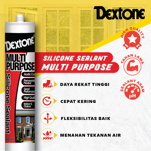 Silicone Sealant Tabung Dextone Asam 300ml