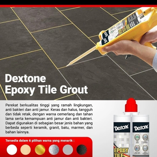 Lem Nat Kramik Dextone Epoxy Tile Grout 400 ml - Box