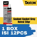 Lem Tahan Panas Dextone Super Gasket Sealant Netral Grey 25 Gr - BOX