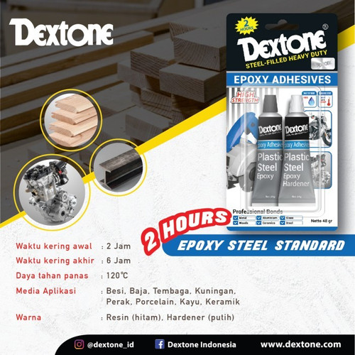 Lem Besi Epoxy Plastic Steel Dextone - Box