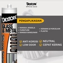 Lem Kaca Dextone Silicone Sealant Tabung Netral 300ml