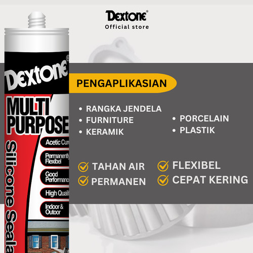Silicone Sealant Tabung Dextone Asam 300ml