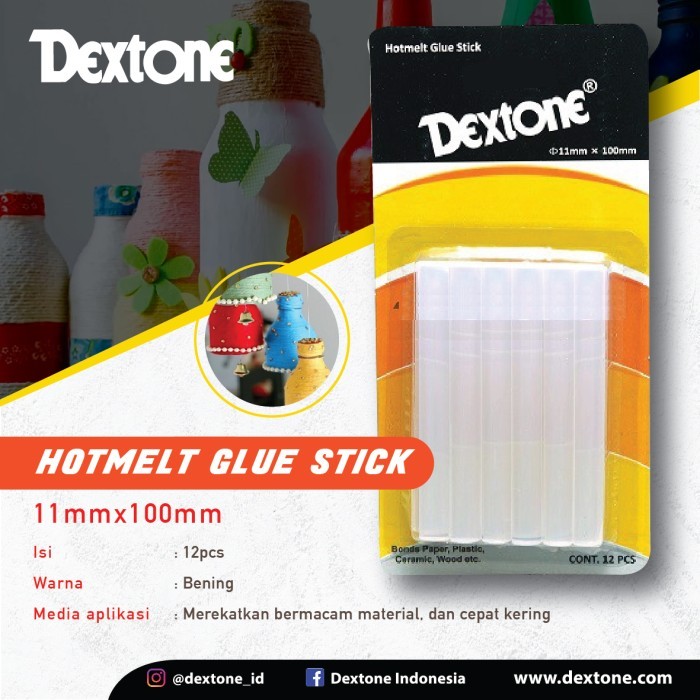 Isian Lem Tembak Dextone Hotlmelt Glue Stick 7mm dan 11mm