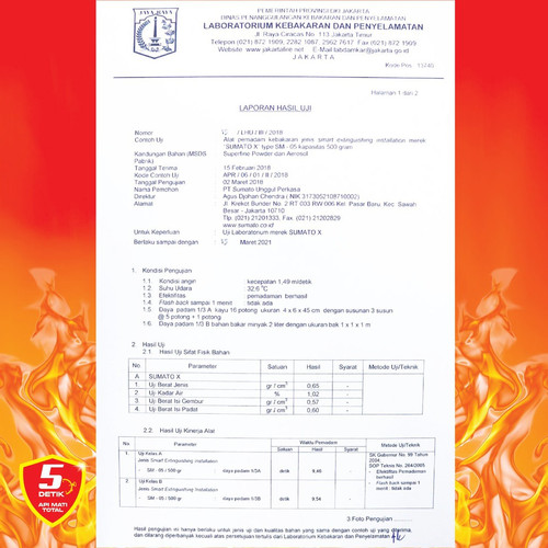 SUMATO - APAR - ALAT PEMADAM API OTOMATIS - BUNDLING SM 08 - 2 Pcs