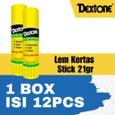 Lem Kertas Glue Stick Dextone - BOX
