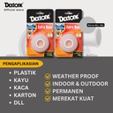 Lem Double Tape Weather Proof Dextone Extrabond Merah 12mm dan 25 mm - BOX