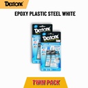 Lem Besi Epoxy Plastic Steel Dextone - Twin Pack Free Power Glue Cream