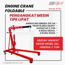 GRIP-ON ENGINE CRANE FOLDABLE - GRIP-ON PENGANGKAT MESIN TIPE LIPAT 2T - ALAT PENGANGKAT MESIN PRAKTIS TIPE LIPAT KAPASITAS 2 TON