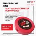 Grip-On Feeler Gauge Roll Alat Ukur Celah Klep Gulung / Rol 5 Meter