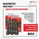GRIP-ON MAGNETIC HEX NUT (1 BOX) / BAUT MATA BOR ROOFING / NUT SETTER