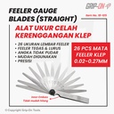GRIP-ON ALAT UKUR CELAH FEELER FULLER GAUGE 26 BLADES 0.02 - 0.27 MM